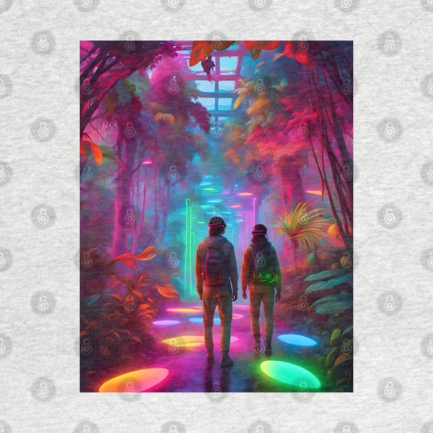 Out of this World - Virtual Reality Neon Jungle by Christine aka stine1